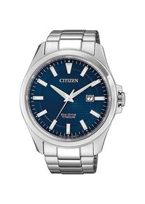 Citizen , Solaruhr, Armbanduhr, Herrenuhr, Titan , silberfarben-blau , Aufregende Solaruhr für Männer