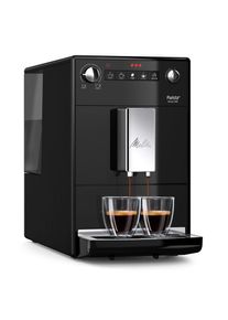 Melitta , Kaffeevollautomat »Purista F230-101, silber/schwarz«, Lieblingskaffee-Funktion, kompakt & extra leise , schwarz