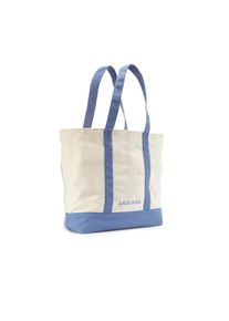 Lascana , Shopper, Strandtasche, Handtasche, Schultertasche, große Tasche, Tragetasche , beige-blau