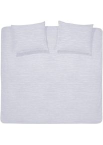 Damai , Bettwäsche »Fjall«, mit unregelmäßigen Streifen , grey , B/L: 200 cm x 200 cm