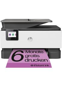 HP , Multifunktionsdrucker »OfficeJet Pro 9012e«, 6 Monate gratis Drucken mit Instant Ink inklusive , schwarz/grau , Mit HP+ 6 Probemonate HP...