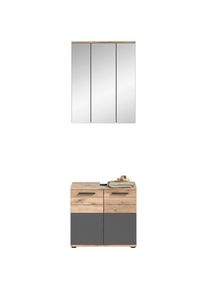 Inosign , Badmöbel-Set »Riga, 2 teilig, bestehend aus: Waschbeckenunterschrank, Spiegel«, (Set), Badmöbel, Bad Kombination, Kombination, Kombi,...