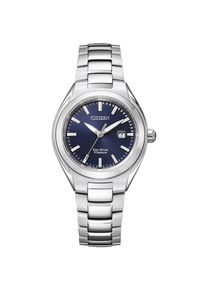 Citizen , Solaruhr »Super Titanium«, Armbanduhr, Damenuhr, Titanarmband, bis 10 bar wasserdicht, Saphirglas , silberfarben-dunkelblau ,...
