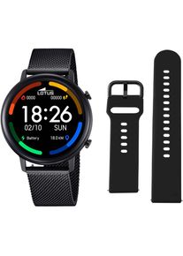 Lotus , Smartwatch »50043/1«, Armbanduhr, Damenuhr, Herrenuhr, Geschenkidee, Edelstahlarmband , Schwarz , Interessante Damensmartwatch