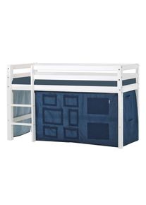 Hoppekids , Hochbett »ECO Dream, Kinderbett, Spielbett, Halbhohes Bett aus Massivholz«, inkl. Vorhang-Set Creator, Bettgröße & Matratze wählbar ,...