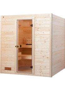Weka , Sauna »Valida«, 9 kW-Ofen mit integrierter Steuerung , natur