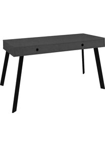 M&auml;usbacher M&auml;usbacher, Schreibtisch &raquo;Big System Office&laquo; Breite 108 cm, schwarzstahl/graphit + schwarz + graphit, B/H/T: 108 cm x 65 cm x 50 cm, schwarzstahl/
