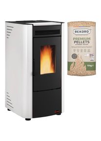 Extraflame , Pelletofen »Ketty«, 290 W, 230 V , schwarz , Mit automatischer, stufenloser Regelung und verdecktem, herausnehmbarem Aschkasten