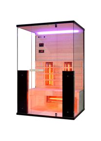 Sanotechnik , Infrarotkabine »Billund 2«, mit Farblichttherapie, MP3 Player (inkl. Bluetooth), 2x Lautsprecher , Holz