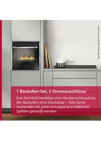 Neff, Backofen-Set &raquo;B2CCG6AK3&laquo; mit Teleskopauszug nachr&uuml;stbar Pyrolyse-Selbstreinigung mit pyrolytischer Selbstreinigung, Schwarz, Backofen-Set