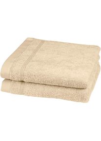 Ross , Handtücher »Rubin«, (Packung, 2 St.), 100% Baumwolle , Natur , B/L: 50 cm x 100 cm