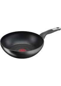 Tefal, Wok &raquo;Unlimited&laquo; Aluminium kratzfest, Induktion, Temperaturanzeiger, Made In France, &Oslash; 28 cm, Schwarz, &Oslash; 28 cm + H&ouml;he 8 cm, Schwarz