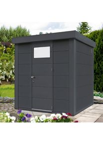 Wolff , Gerätehaus »Eleganto 2121«, Metall , dunkelgrau