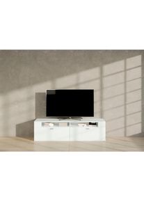 set one by Musterring, Lowboard &raquo;TACOMA&laquo; Typ 33, Breite 180 cm, Wei&szlig; Arctic Hochglanz, B/H/T: 180 cm x 52,2 cm x 50,2 cm, Wei&szlig; Arctic Hochglanz