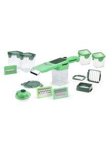 Genius , Zerkleinerer »Nicer Dicer Quick Professional«, 21-teilig , grün