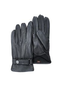 Pearlwood, Herren, Lederhandschuhe &raquo;Planar&laquo; Verstellbarer Lederriegel, black, black, 100% Echtes mongolisches Ziegenleder