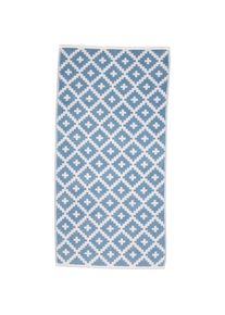 freundin Home Collection , Handtücher »Freundin Rauten Graphics«, (2 St., 2er Set Handtücher 50 x 100 cm), mit skandinavischem Design , blau , B/L:...