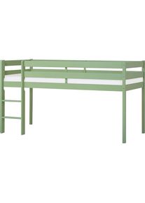 Hoppekids , Spielbett »ECO COMFORT, Hochbett, in 2 Einzelbetten teilbar«, Höhe 72cm, Farbe & Größe & Matratze , Grün