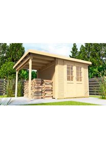 Wolff , Gartenhaus »Pulti Softline 2424«, (Set) , naturbelassen