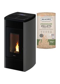 FreePoint , Pelletofen »Duke 14« , schwarz