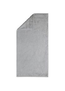 Egeria , Handtücher »Prestige«, (2 St., 2er Set Handtücher 50 x 100 cm), Uni Programm mit Streifenbordüre, SUPIMA Baumwolle , grau , B/L: 50 cm x...