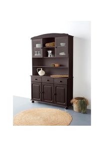 Home Affaire , Buffet »Mette«, (2 St.), Mit 2 Schubladen und viel Stauraum hinter 4 Türen, Höhe 181cm , dunkelbraun