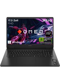 HP , Gaming-Notebook »OMEN 17-db0095ng«, 43,9 cm, / 17,3 Zoll, AMD, Ryzen 9, GeForce RTX 4060, 1000 GB SSD , Shadow Black