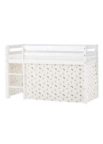 Hoppekids , Hochbett »ECO Dream, Kinderbett, Spielbett, Halbhohes Bett aus Massivholz«, inkl. Vorhang-Set Creator, Bettgröße & Matratze wählbar ,...
