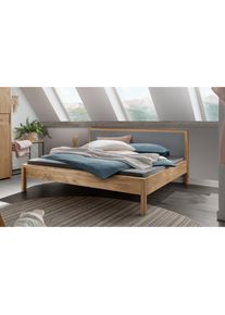 Home Affaire , Massivholzbett »Huven Doppelbett, Holzbett, hohe Belastbarkeit: 200kg je Seite«, (in 4 Breiten, Einlasstiefe 16 oder 20cm, niedrige...
