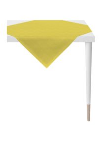 Apelt , Mitteldecke »Arizona, Uni-Basic«, (1 St.), Leinenoptik , gelb , B/L: 95 cm x 95 cm