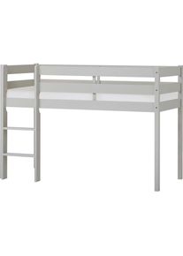 Hoppekids , Spielbett »ECO COMFORT, Hochbett, in 2 Einzelbetten teilbar«, Höhe 72cm, Farbe & Größe & Matratze , Grau