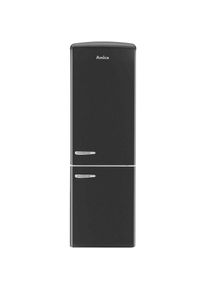 Amica , Kühl-/Gefrierkombination Retro Kollektion »KGCR 387 109 S«, Superkühlfunktion , schwarz , Supergefrierfunktion