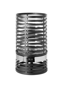 Fink , Windlicht »MATERA«, (1 St.), Windlichtsäule aus Eisen, mit Glaszylinder, Höhe ca. 30 cm , schwarz, silberfarben