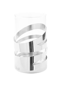 Fink , Windlicht »JAZZ, Weihnachtsdeko«, (1 St.), aus Edelstahl und Glas , silberfarben