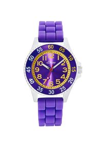 s.Oliver , Quarzuhr, Armbanduhr, Kinderuhr, analog, Silikonarmband, Geschenkidee , lila , Coole Kinderarmbanduhr