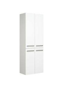 Saphir, Hochschrank &raquo;Serie 4005 Badschrank 60 cm breit, mit 4 T&uuml;ren, 4 Glas-Einlegeb&ouml;den&laquo; Badezimmer-Hochschrank inkl. T&uuml;rd&auml;mpfer, 168 cm hoch, 33 cm 