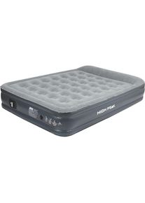 High Peak , Luftbett »Smooth Comfort Double«, (mit Transporttasche) , hellgrau/dunkelgrau