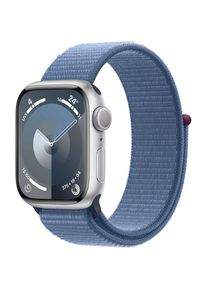 Apple , Smartwatch »Watch Series 9 Aluminium«, (4,1 cm / 1,69 Zoll), Watch OS 10, Sport Loop , Winterblau/Silber
