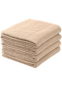 Schiesser , Handtücher »Turin aus 100% Baumwolle in dezenter Reiskornoptik«, (Set, 4 St., 4er Set Handtücher 50 x 100 cm), MADE IN GREEN by...