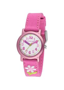 Jacques Farel , Quarzuhr »ORG 1111«, Armbanduhr, Kinderuhr, Mädchenuhr, Blume, ideal auch als Geschenk , rosa , Bezaubernde Kinderarmbanduhr