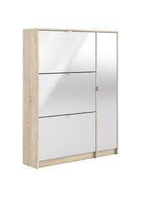 Inosign , Schuhschrank »Shoes Schuhaufbewahrung, Schuhkommode, Schuhregal, «, mit 3 Klappen, 2 Böden und 1 Tür, Breite99 cm, Höhe 123 cm ,...
