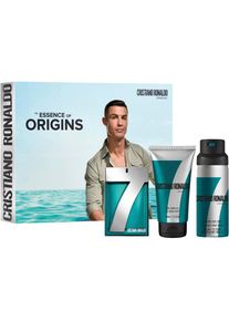 CR7 Cristiano Ronaldo CRISTIANO RONALDO , Duft-Set »7Origins Gift Set«, (Set, 3 tlg.), Fruchtiger Duft mit Mandarine, Muskatellersalbei und Vetiver. , grün , authentisch