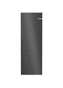 Bosch , Kühl-/Gefrierkombination Serie 4 »KGN49OXBT«, hergestellt aus CO²-reduzierten Materialien , Gebürsteter schwarzer Stahl Anti Fingerprint ,...