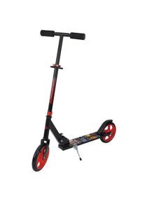Schildkröt Schildkröt , Tretroller »City Scooter ROAD CATCHER Grafitti« , Rot Schwarz