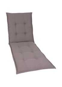 GO-DE, Liegenauflage in verschiedenen Ausf&uuml;hrungen, taupe, Polyester, B/H/T: 60 cm x 7 cm x 190 cm, taupe