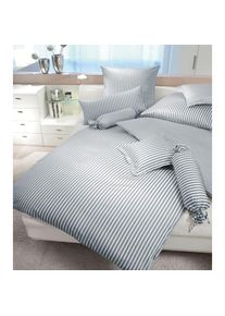 Janine , Wendebettwäsche »Mako-Satin 3912 modern classic« , grau , B/L: 140 cm x 200 cm