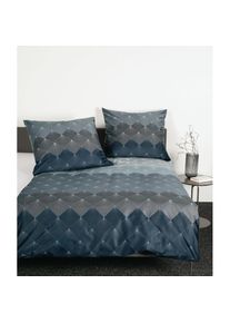 Janine , Bettwäsche »98096 moments, Mako-Satin aus 100 % Baumwolle« , grau , B/L: 140 cm x 220 cm