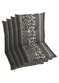 GO-DE, Sesselauflage 110x50 cm, anthrazit, Baumwolle, Polyester, Polyurethan, B/H/T: 50 cm x 7 cm x 110 cm, anthrazit