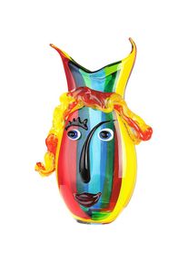 GILDE GLAS art , Tischvase »Rainbow«, (1 St.), aus Glas, Höhe ca. 37 cm , bunt