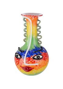 Casablanca by Gilde , Tischvase »Glasart Designvase "Salvato" aus Glas«, (1 St.), durchgefärbt, handgearbeitet und mundgeblasen , bunt